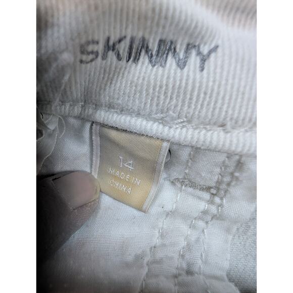 Michael Kors jeans Women’s Size 14 White Skinny Retro 28"Inseam Classy - Picture 8 of 8